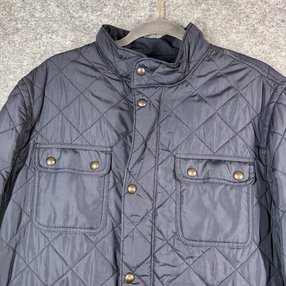 Gap Men's Water Resistant Fisherman Quilted Navy Blue Barn Chore Jacket Size MEA - Picture 2 of 15